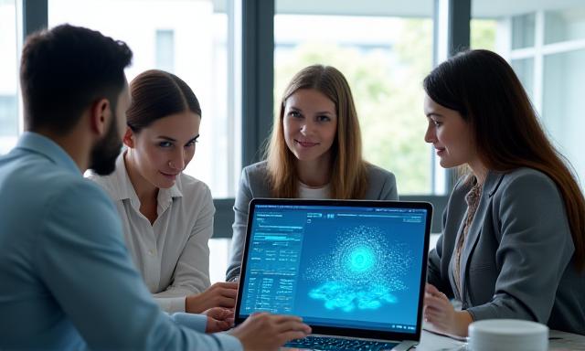 Team using AI tools for productivity